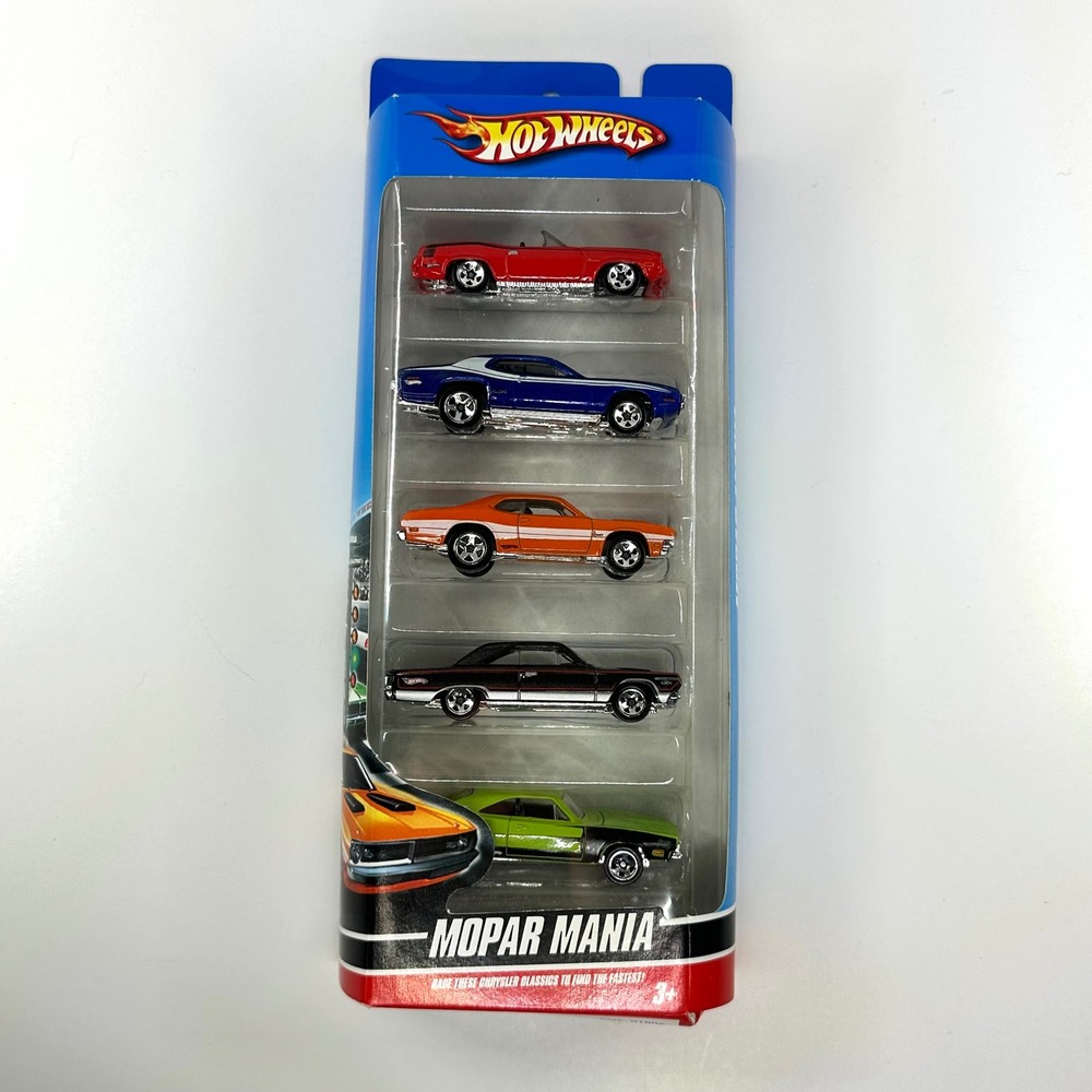 Hot Wheels Mopar Mania 5-Pack 2009 Dodge Charger Plymouth GTX Belvedere Diecast